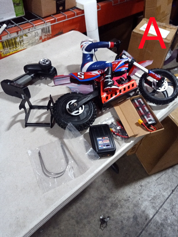 US Stock Second Hand Skyrc Super Rider SR5 1/4 Scale Red Ready to Go Remote Control Motor Bike Model Balance Battery