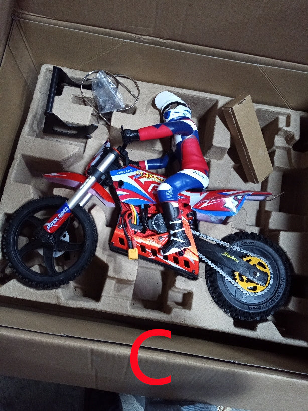 US Stock Second Hand Skyrc Super Rider SR5 1/4 Scale Red Ready to Go Remote Control Motor Bike Model Balance Battery