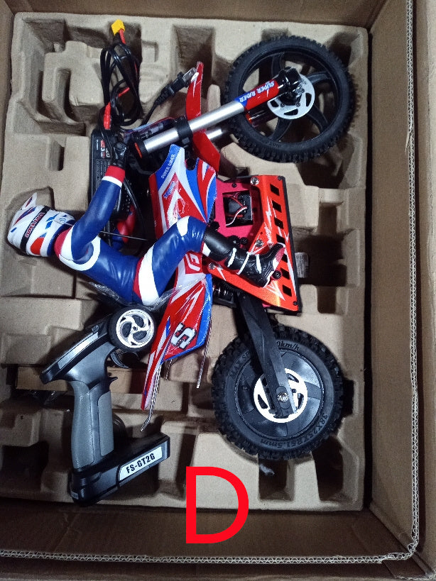 US Stock Second Hand Skyrc Super Rider SR5 1/4 Scale Red Ready to Go Remote Control Motor Bike Model Balance Battery