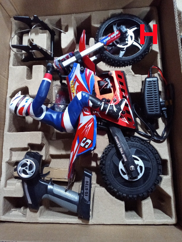 US Stock Second Hand Skyrc Super Rider SR5 1/4 Scale Red Ready to Go Remote Control Motor Bike Model Balance Battery