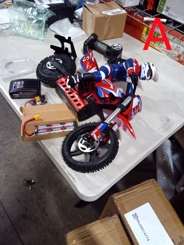 US Stock Second Hand Skyrc Super Rider SR5 1/4 Scale Red Ready to Go Remote Control Motor Bike Model Balance Battery