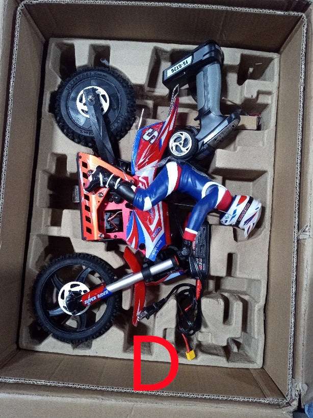 US Stock Second Hand Skyrc Super Rider SR5 1/4 Scale Red Ready to Go Remote Control Motor Bike Model Balance Battery