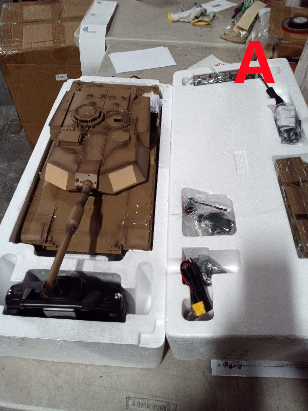 US Stock 1/16 Scale Henglong 7.0 Customized Professional M1A2 Abrams RC Tank 3918 With 360° Turret Barrel Recoil