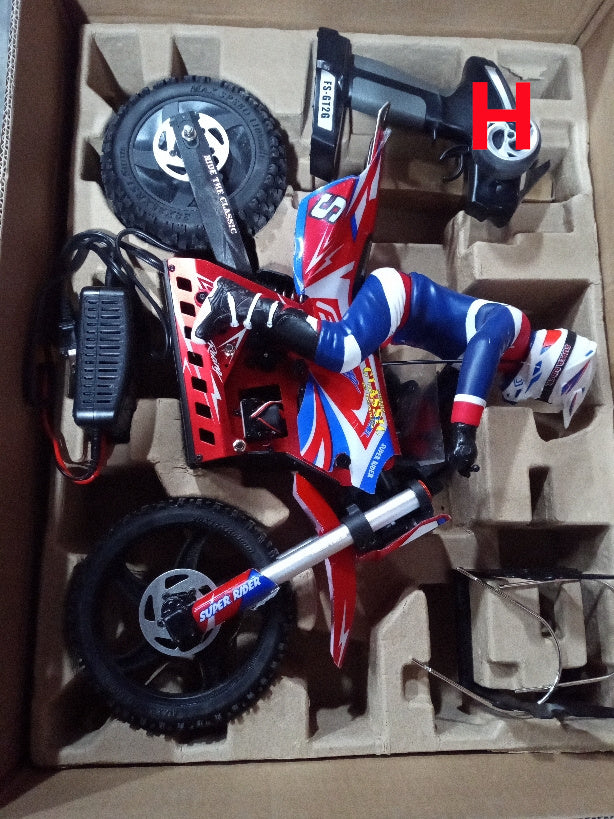 US Stock Second Hand Skyrc Super Rider SR5 1/4 Scale Red Ready to Go Remote Control Motor Bike Model Balance Battery