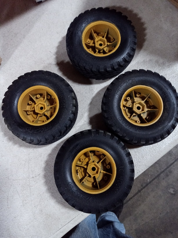 US Stock HG 1/10 Scale Second Hand Plastic Wheels for RC P408 US Military Vehicle Racing Car Model Crawler Accessories