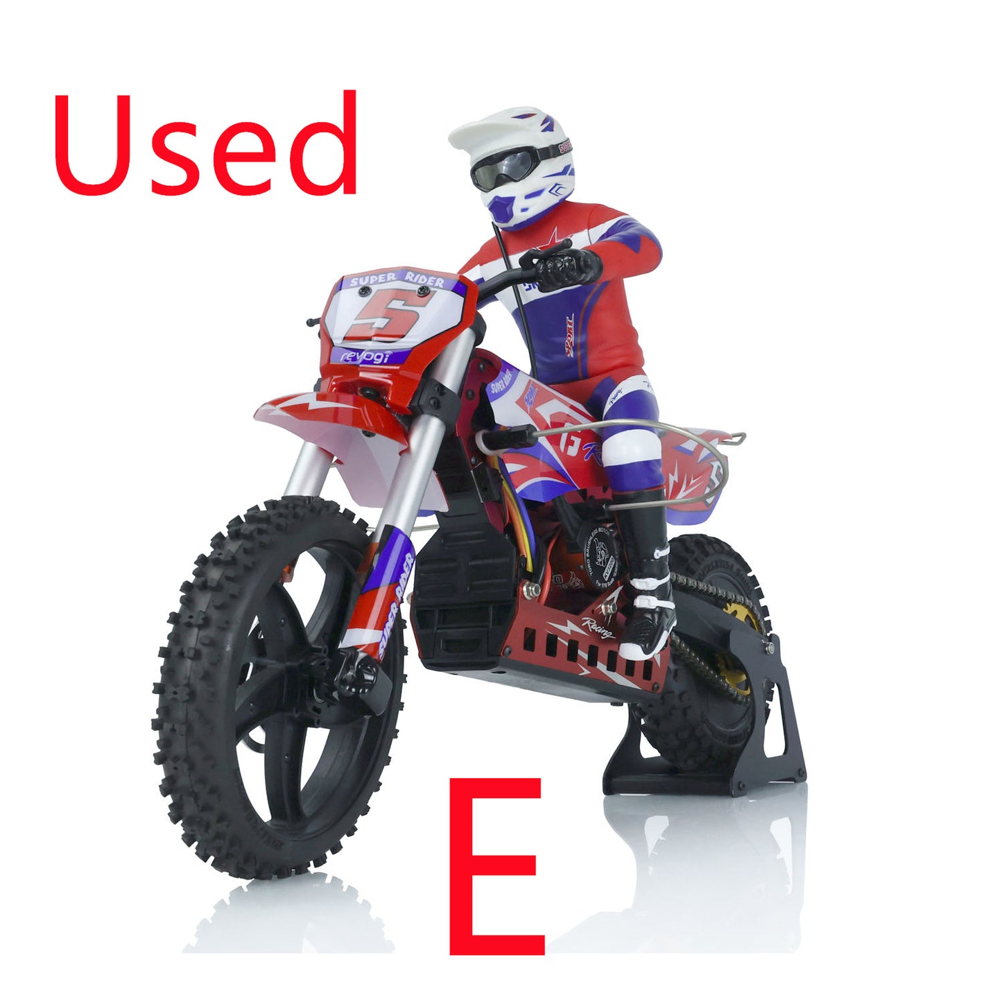 US Stock Second Hand Skyrc Super Rider SR5 1/4 Scale Red Ready to Go Remote Control Motor Bike Model Balance Battery