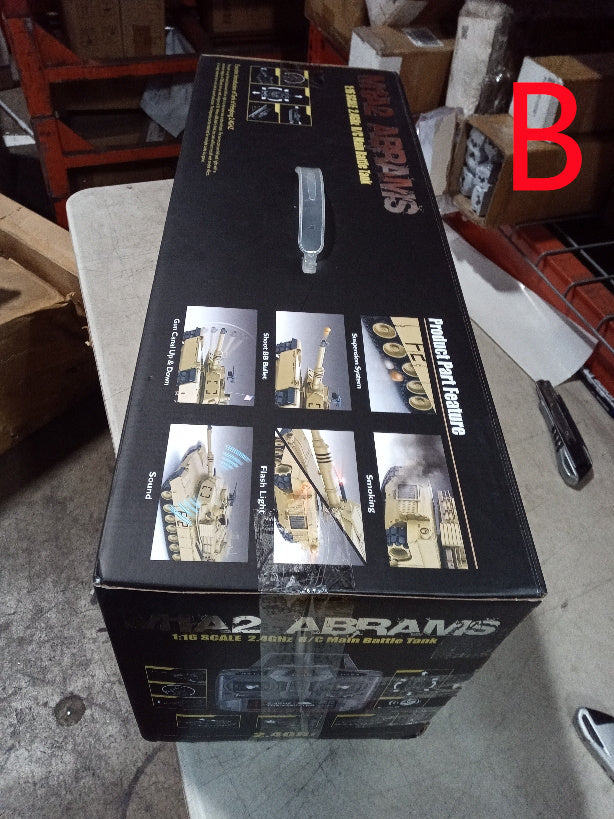 US Stock 2.4Ghz Henglong 1/16 Scale TK7.0 Plastic Version USA M1A2 Abrams RTR RC Tank 3918 Model Battery Sound Lights