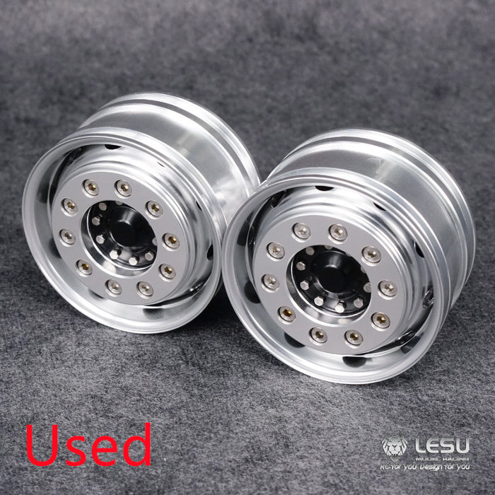 UK Stock Front Wheel Metal Hub A1 for Upgrade 1/14 LESU Hydraulic Model Axle RC Tractors Truck Dumper Tipper Hex Brake