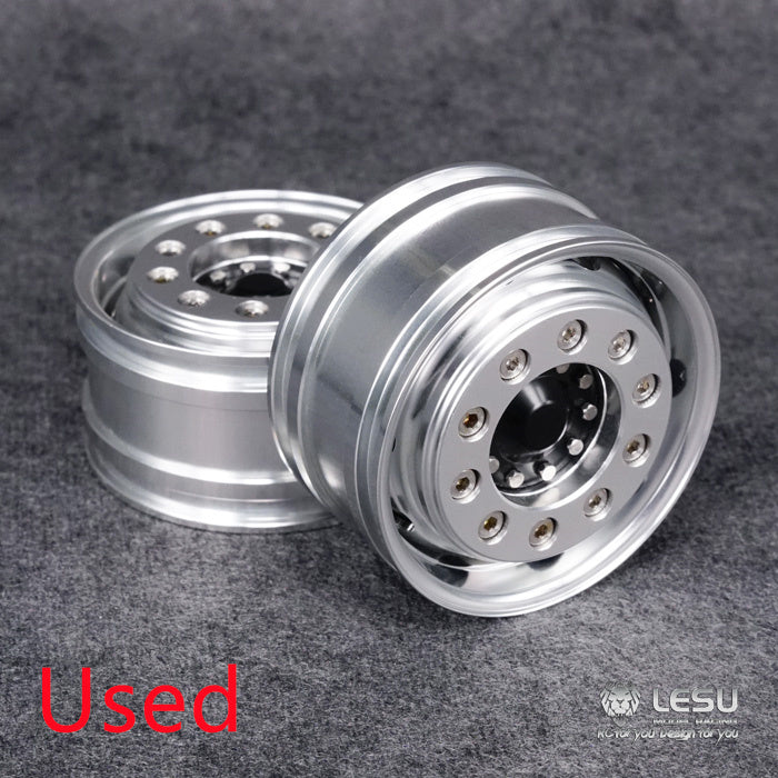 UK Stock Front Wheel Metal Hub A1 for Upgrade 1/14 LESU Hydraulic Model Axle RC Tractors Truck Dumper Tipper Hex Brake