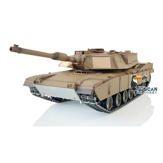 CN Stock Second-hand 85%New Refitted HengLong Factory 3918 M1A2 Abrams Metal Chassis Plastic Hull RTR RCTANK