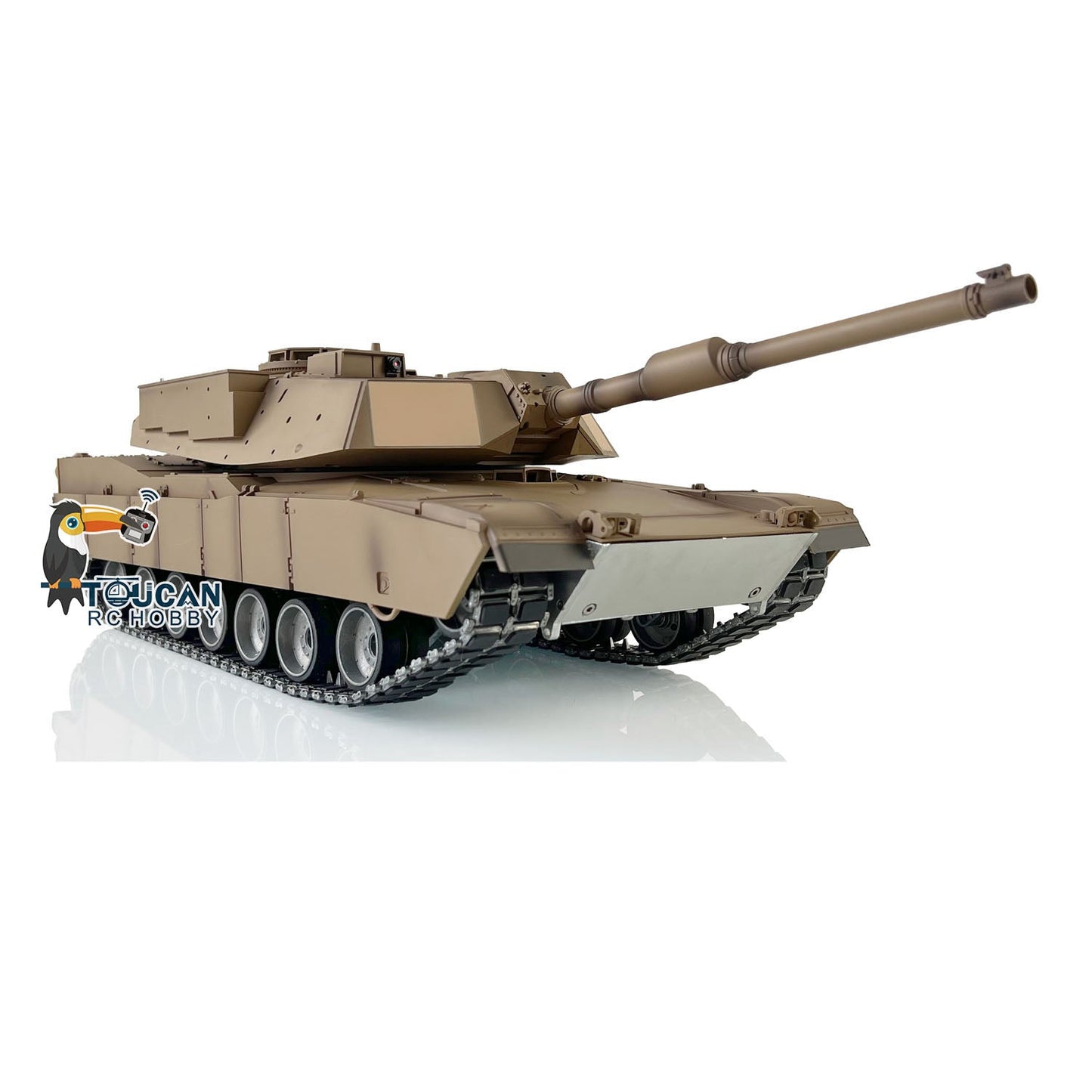 CN Stock Second-hand 85%New Refitted HengLong Factory 3918 M1A2 Abrams Metal Chassis Plastic Hull RTR RCTANK